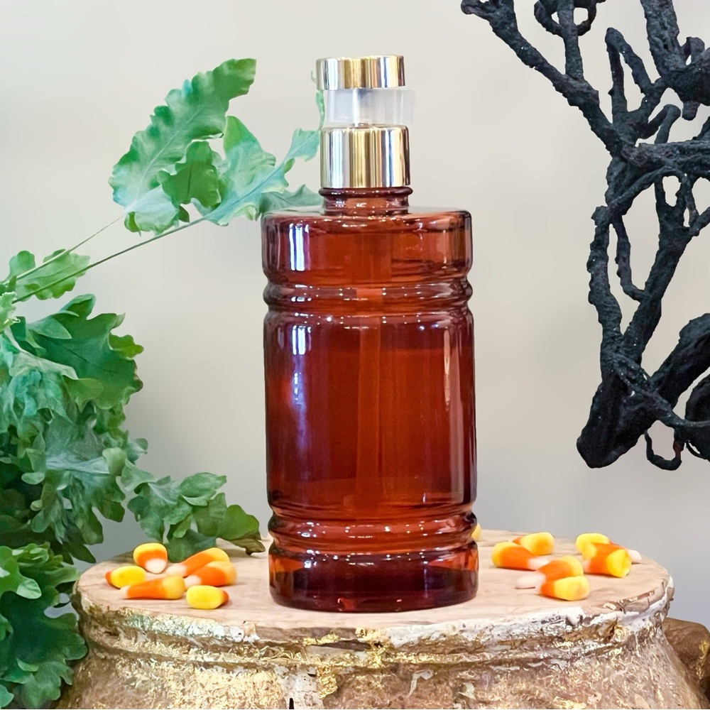NEW Aroma Aria Vanilla Pumpkin Hand Soap Large Amber Glass Pump Bottle 16 OZ - Picture 7 of 10